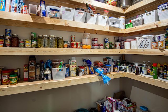 view of pantry