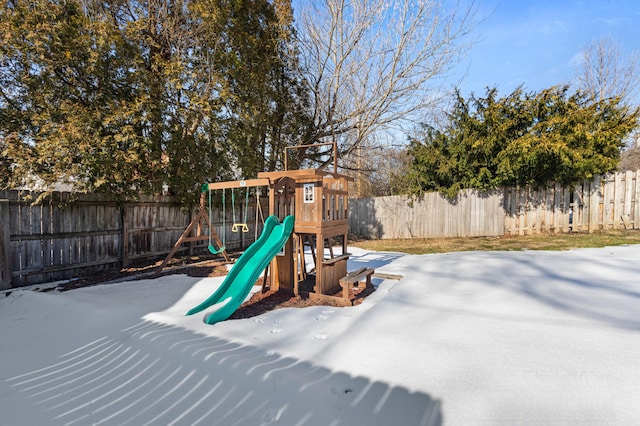 view of jungle gym