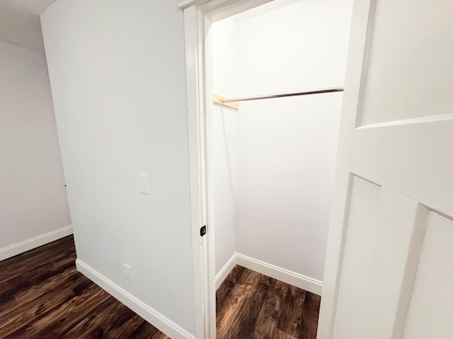 interior space with wood-type flooring