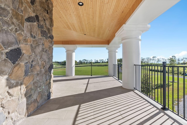 view of balcony