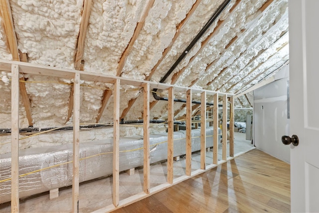 interior space featuring hardwood / wood-style flooring