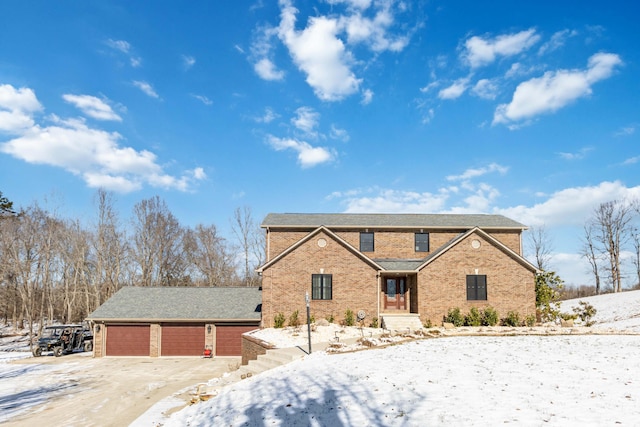 front of property featuring a garage