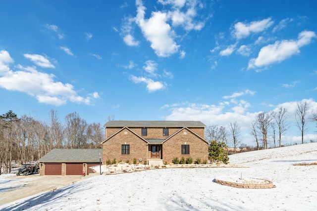 front of property featuring a garage