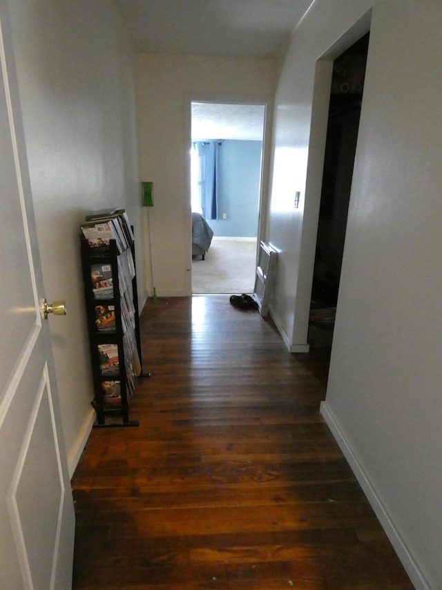 613 Little Hardwicks Creek Rd, Clay City, KY 40312 - hall featuring dark hardwood / wood-style floors