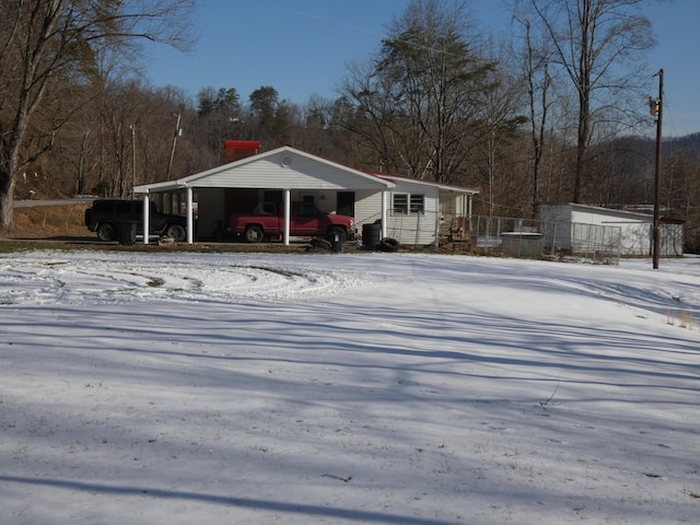 613 Little Hardwicks Creek Rd, Clay City, KY 40312 - exterior space featuring a carport