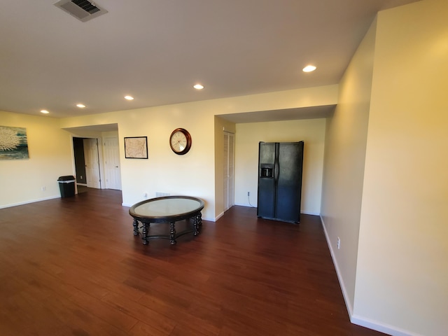 interior space featuring dark hardwood / wood-style floors