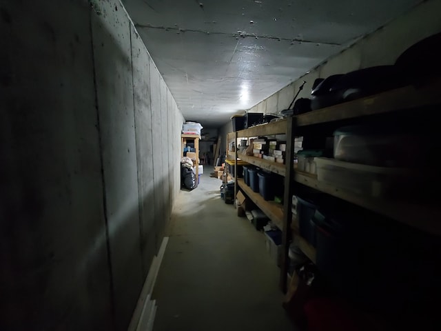 view of storage room