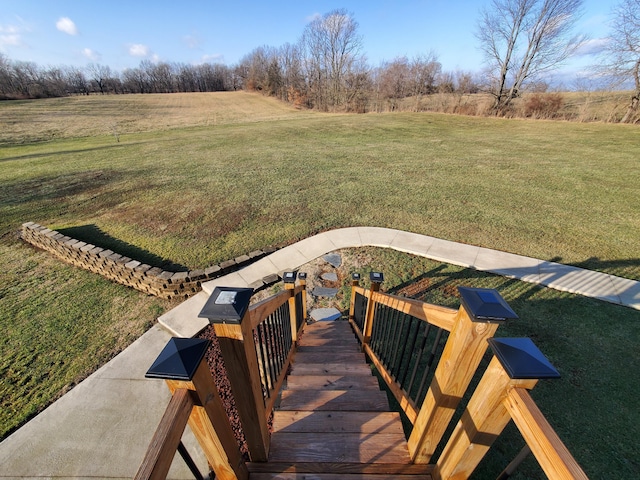 exterior space featuring a rural view