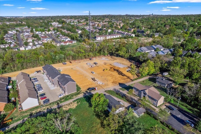 drone / aerial view featuring a residential view