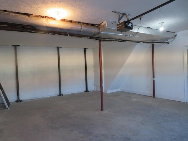 view of basement