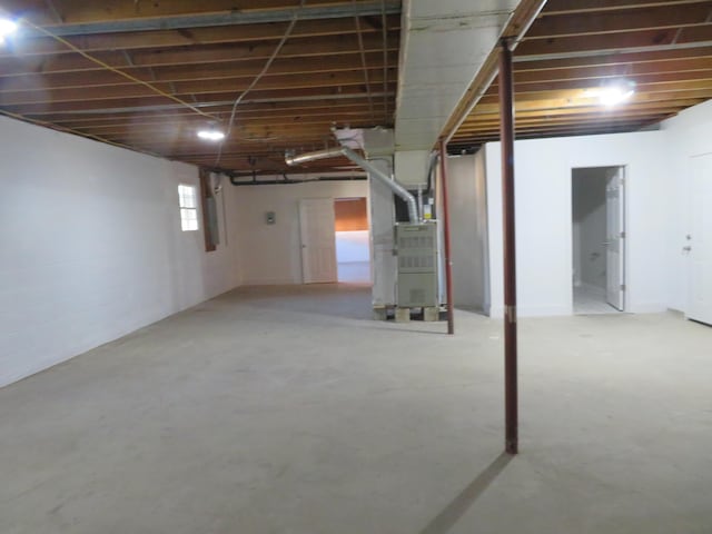 view of basement