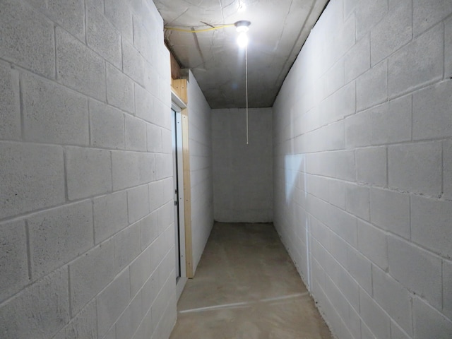 view of basement