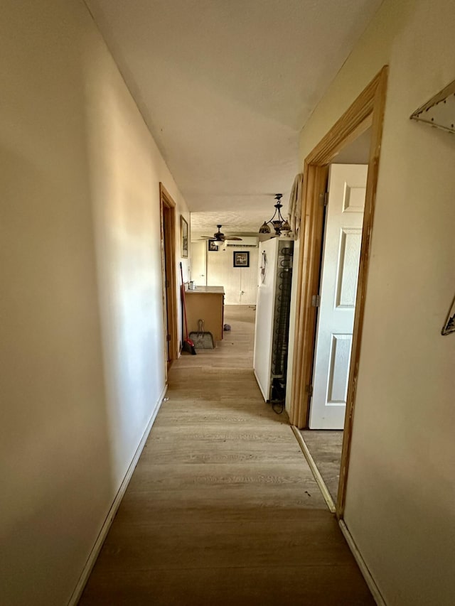 hallway featuring light hardwood / wood-style floors