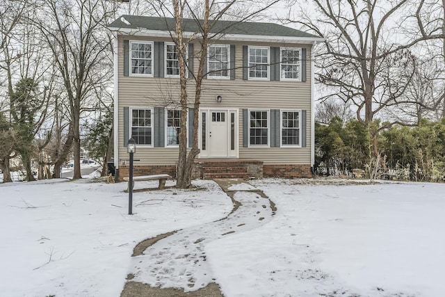 view of colonial-style house