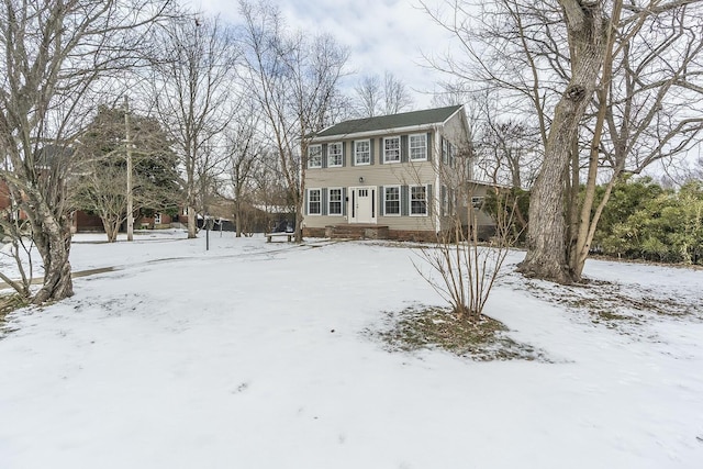 view of colonial inspired home