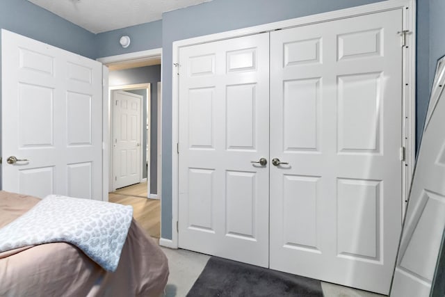 bedroom featuring a closet