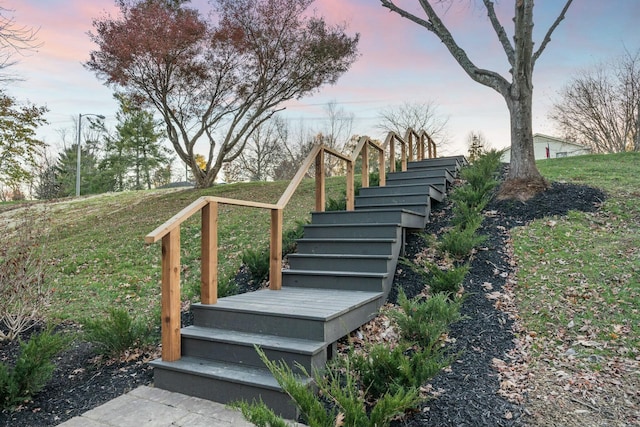 view of staircase