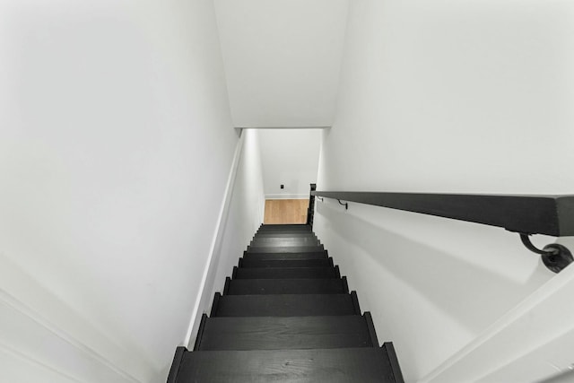 view of stairway