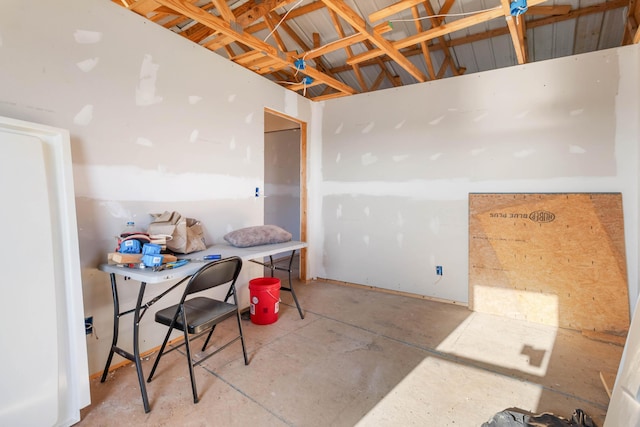 miscellaneous room featuring concrete floors