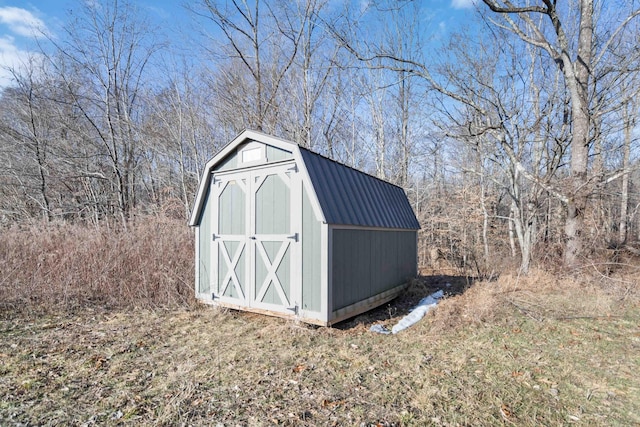 view of outdoor structure