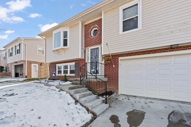 split foyer home with a garage