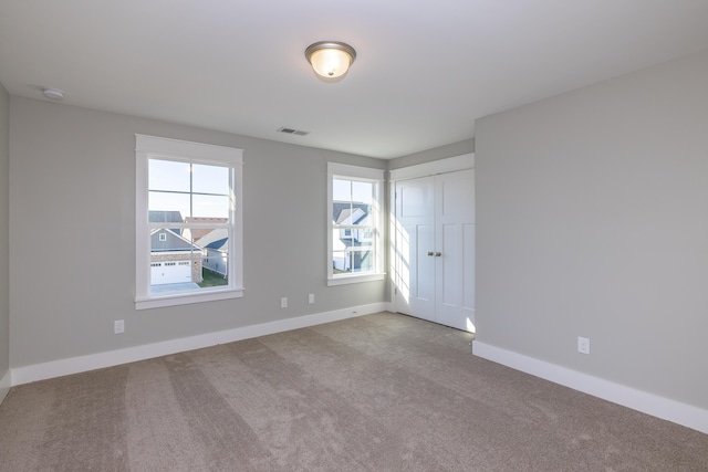 view of carpeted empty room