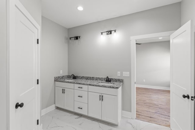 bathroom with vanity