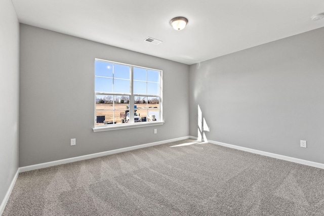 view of carpeted empty room