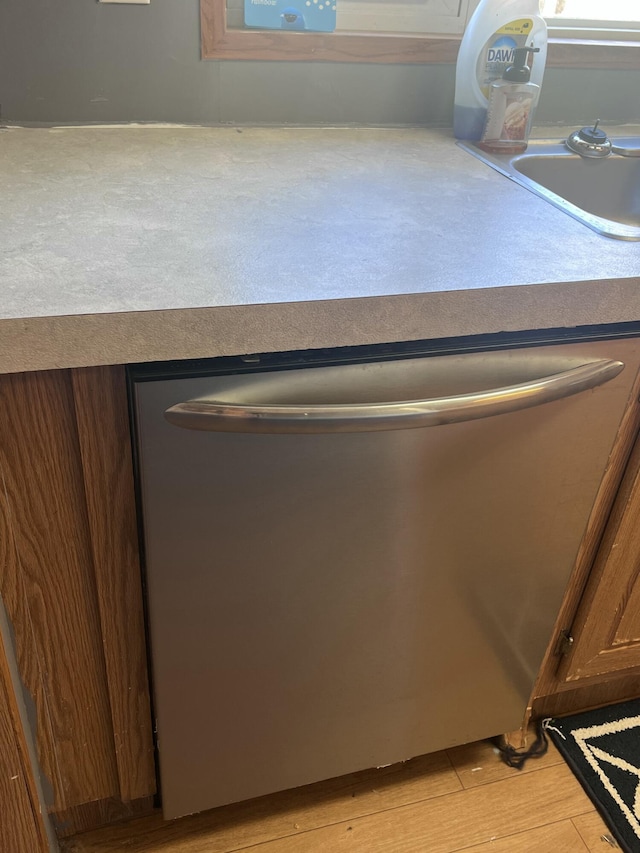 interior details with dishwasher