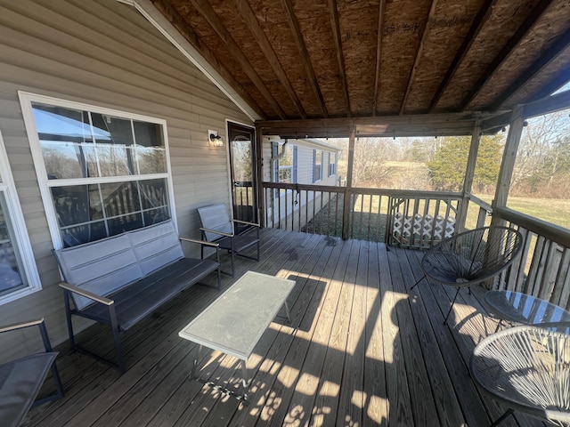 view of wooden terrace