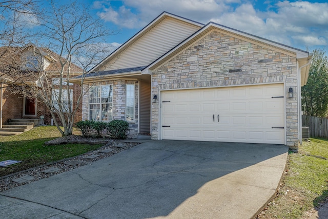 view of front of home featuring a garage