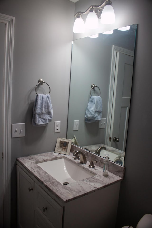 bathroom with vanity