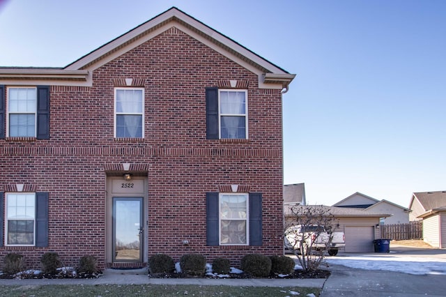 front facade featuring a garage