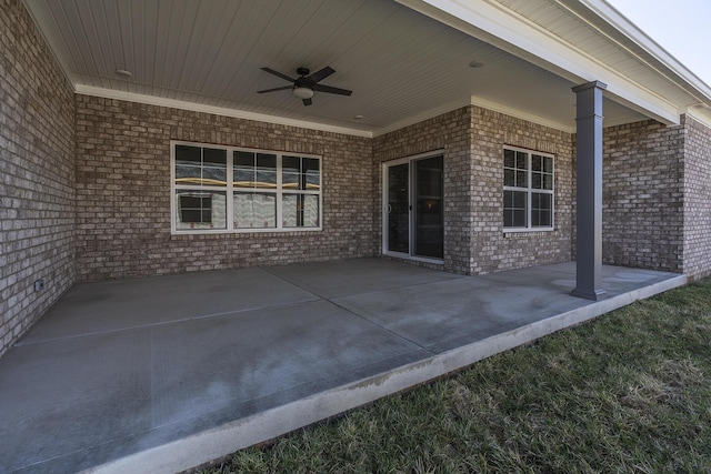 100 Zane Ln, Nicholasville, KY 40356 - view of patio with a ceiling fan