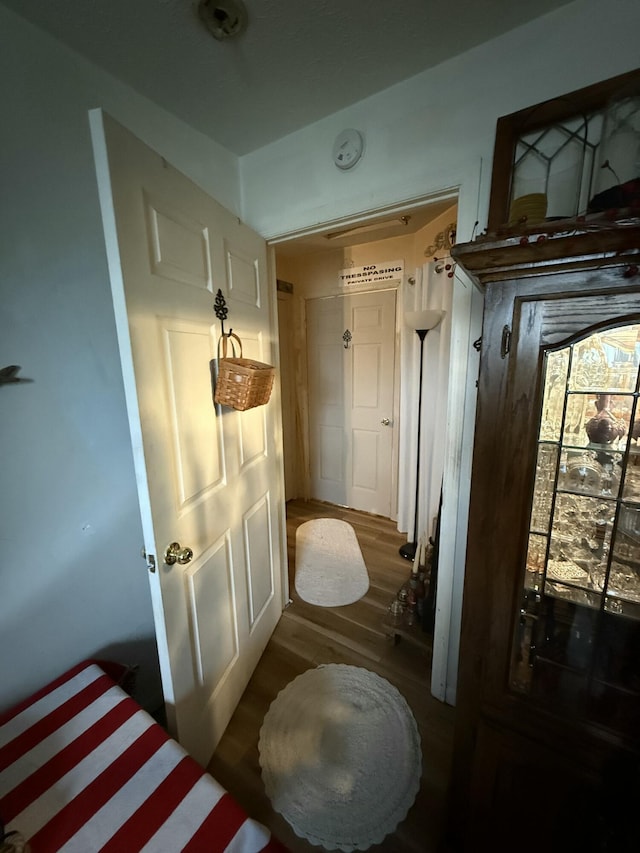 interior space featuring dark hardwood / wood-style floors