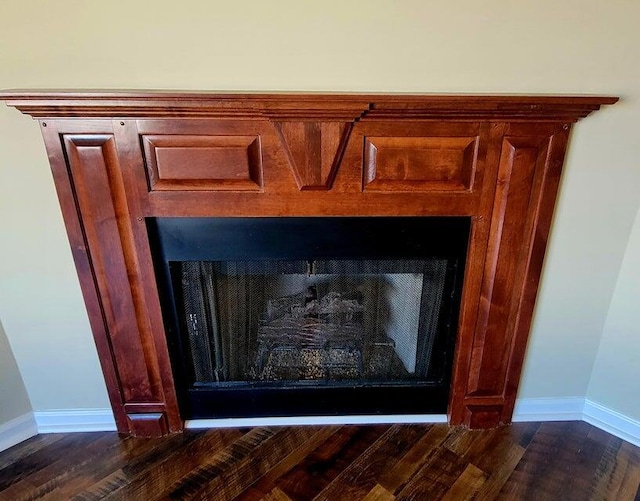 room details with hardwood / wood-style flooring