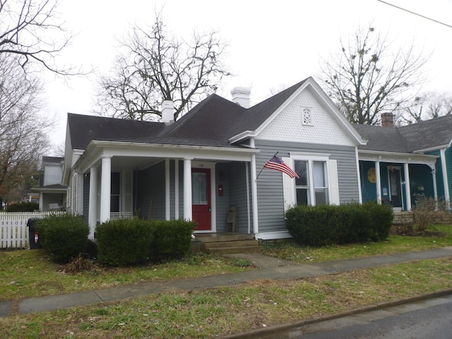 view of front of home