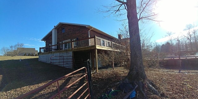 view of side of property