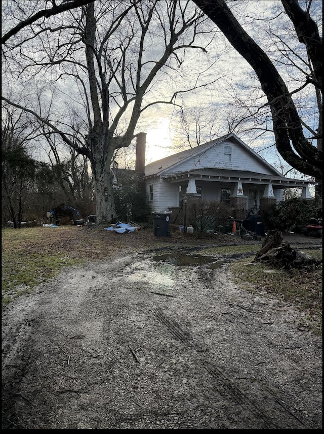 view of side of property