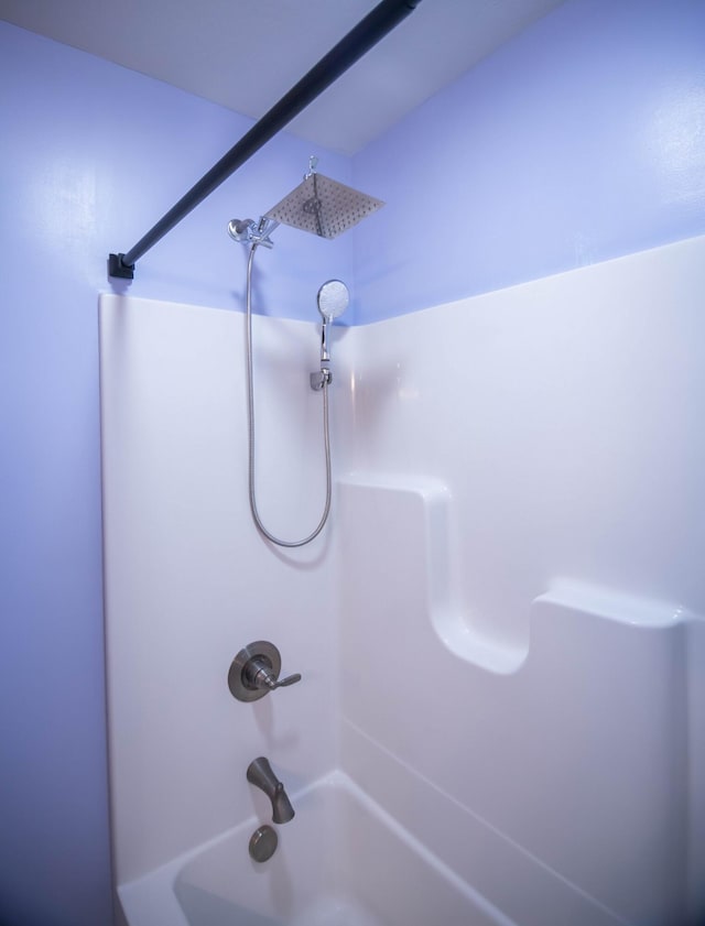 bathroom featuring bathing tub / shower combination