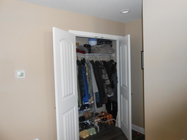 view of closet