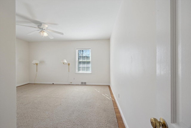 1952-1954 Fontaine Rd, Lexington, KY 40502 - spare room with carpet, baseboards, ceiling fan, and visible vents