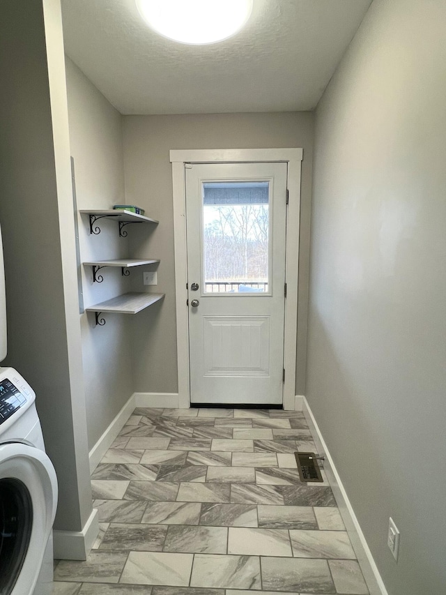 interior space featuring washer / dryer