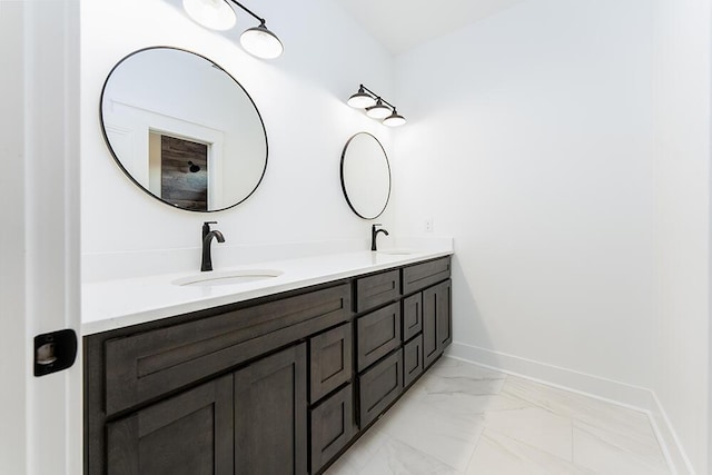 bathroom featuring vanity