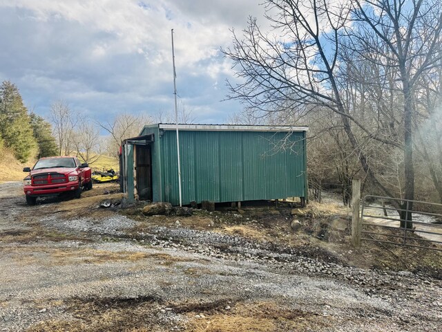 view of outdoor structure