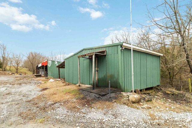 view of outdoor structure