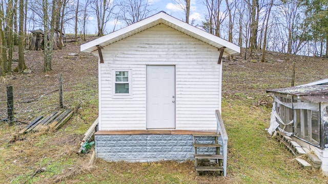 view of outbuilding