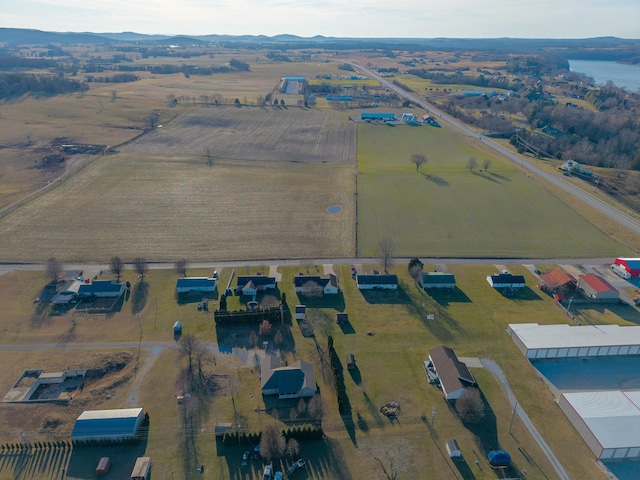 bird's eye view featuring a rural view