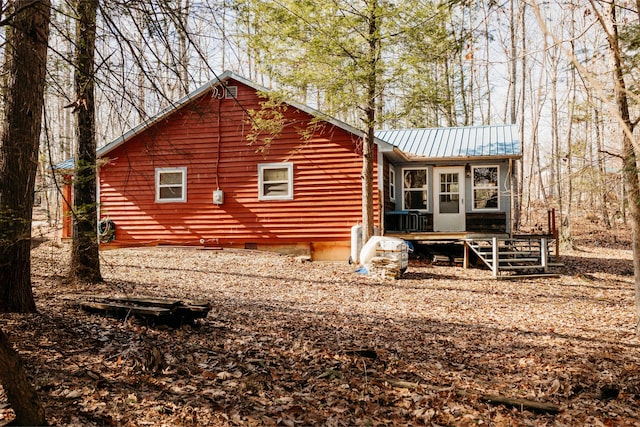 view of rear view of property