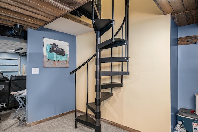view of stairs